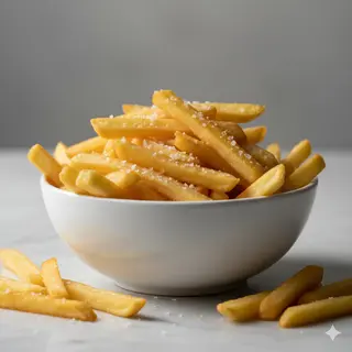 Ración De Patatas Fritas Frescas