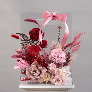 Aranjament Foral cu Trandafiri Criogenati ”Amour Mocha”