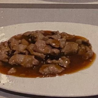 Vitello con salsa ostriche