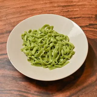 Tallarines verdes Carbonara