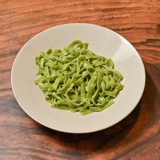 Tallarines verdes Carbonara