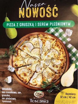Pizza z Gruszką i Serem pleśniowym