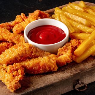 Menú Chiken Fingers (3U.D) Con Patatas Y Coca-Cola