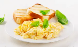 Two Eggs with Two Toast Slices
