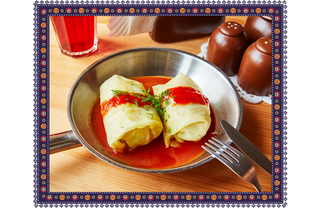 Gołąbki z mięsem wieprzowym i ryżem 2szt