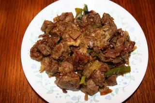 Pan Fried Goat