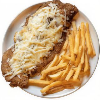 Milanesa cinco queso Ternera