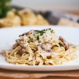 Pâtes Kefta Crème Champignons