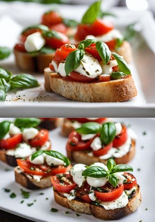 Montadito Caprese Con Tomate Cherry Y Balsamico 3uni