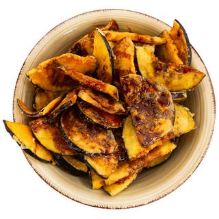 Berenjenas Crujientes Con Miel De Caña Y Lluvia De Parmesano (Ración)