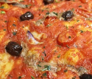 Focaccia con acciuga