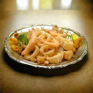 Frittura mista gamberi e calamari