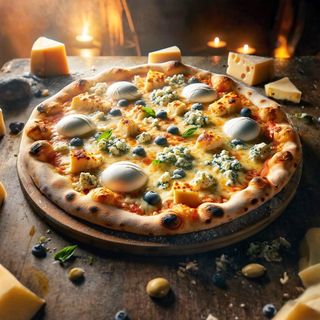 Pizza quatro Formaggi.