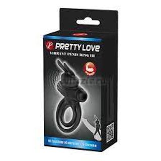 Pretty Love Vibrant Penis Ring 3 Black