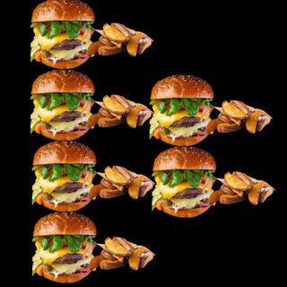 Oferta 4 + 2 Meniuri Atelier ( 6 x Burger Atelier + 6 x cartofi Atelier)