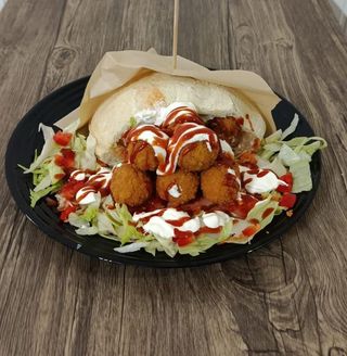 Kebab di falafel vegetariano