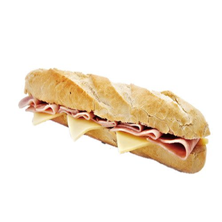 Bocadillo De Jamón York Con Queso