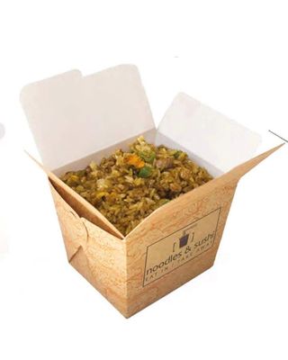 Riso alla carne e salsa di soia