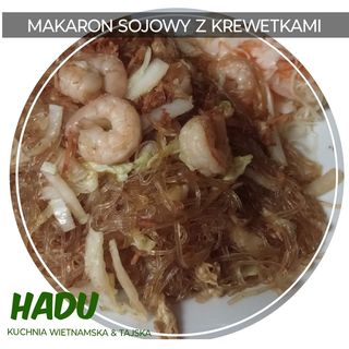 Makaron sojowy smażony z wołowiną