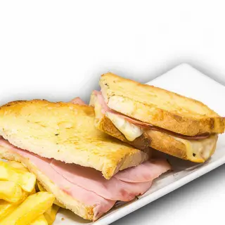 SANDWICH MIXTO: Jamón york y queso fundido