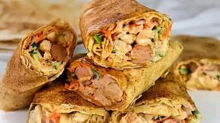 Chicken and sausage shawarma( large)