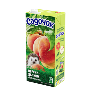 Сік Садочок персик-яблуко (950мл)