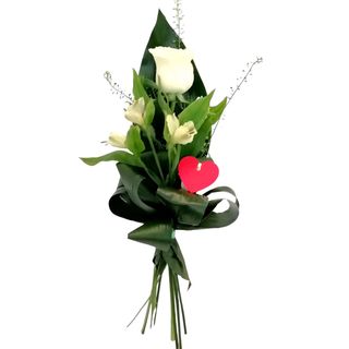 Linda Rosa Branca arranjada