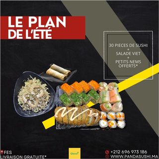 Assortiment de 30 pcs + Salade viet + x2 petites nems offertes