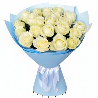 21 біла троянда