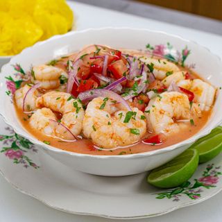 Ceviche de camarones 