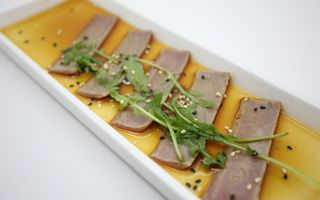 164-Carpaccio tonno scottato  12 pezzi