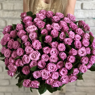 Акция! 101 роза фиолетовая