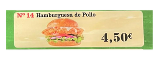 Nº14 Hamburguesa de pollo