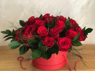 Crvene ruže flower box