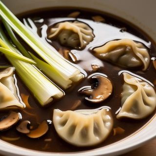 Sopa De Shiitake Y Verduritas