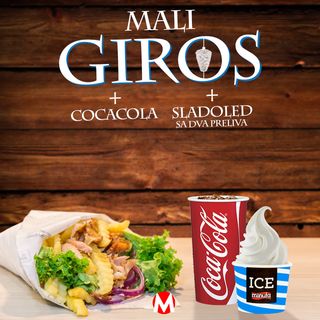 Mali giros, Coca-cola ili sok po izboru i mali sladoled