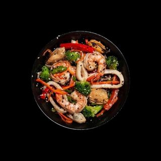 WOK з морепродуктами