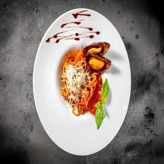 Спагетти с морепродуктами