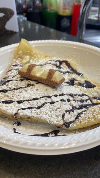 Crepes Kinder Bueno white