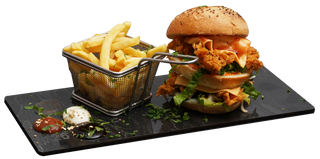 CRISPY CHICKEN SIMPLE Burger