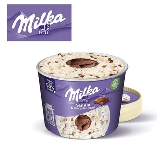 Helado Milka tarrina