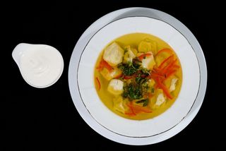 Бульон с пельменями/ Bulion de pelmeni