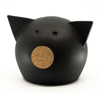 Pusculita ceramica Chalk Collection Medium Black  M