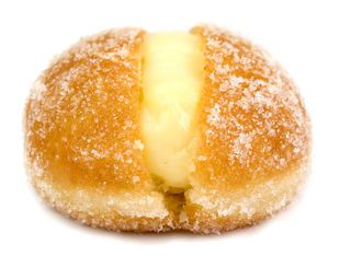 Brioche farcita con 2 gusti e panna