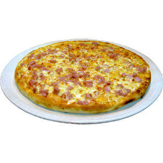 Фамилна пица с шунка и царевица (1200гр) + 2бр Coca-Cola 500мл