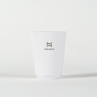 მეტალის ჭიქა 280 მლ თეთრი