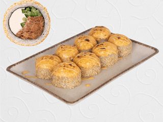 Запечений зі смаженим лососем (370g)
