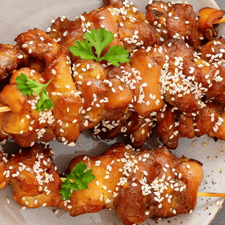 Brochette de poulet façon asiatique