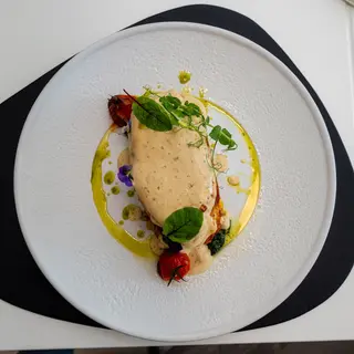 Piept de pui in sos gorgonzola