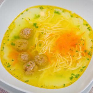 Лапша с фрикадельками